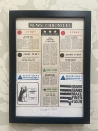 Image 9 of Scoop!  c1960s, The Times and other newspapers framed artwork