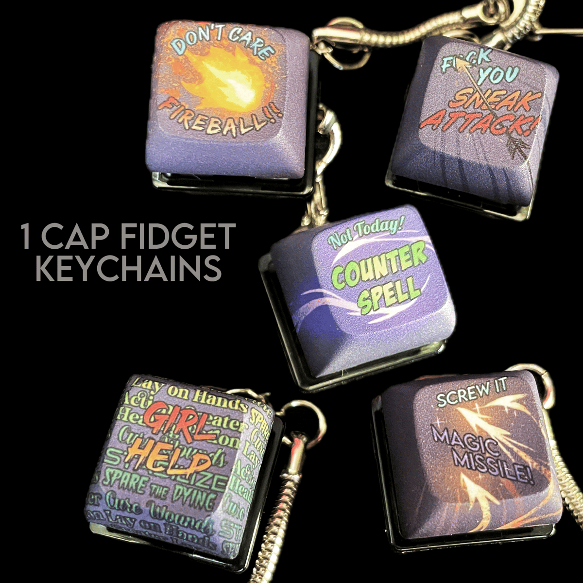 1 Cap Fidget Keychains | Hanna Schroy
