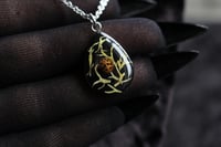 Image 6 of Dead Good teardrop ladybird and lichen pendant