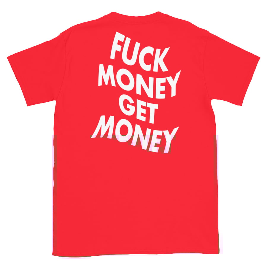 Image of WHITE FMGM LOGO RED TEE