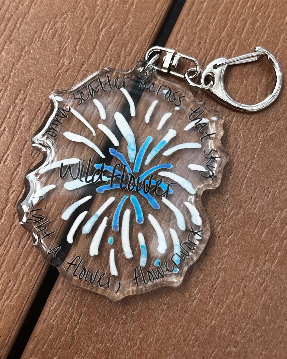 Wildflower Acrylic Keychain