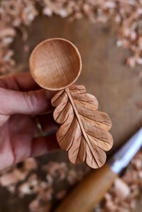 Image 2 of Oak Leaf ~ Coffee Scoop 