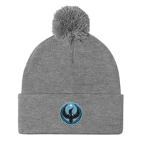 Image 6 of Pom-Pom Beanie - Blue Rebel Loon