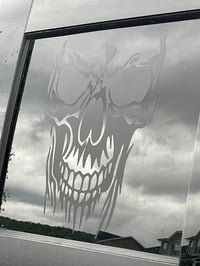 Image 4 of Sliding Window  Skull Vinyl Decal 2009-2024 RAM
