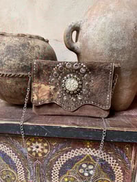 Image 1 of Nala Clutch Bag Brown and Tan
