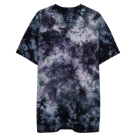 Image 2 of "ICON" Embroidered Tie Dye Tee (Milky Way)