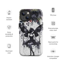 Image 16 of Gothic Inspired Dark Fairy and Flowers Tough Case for iPhone®