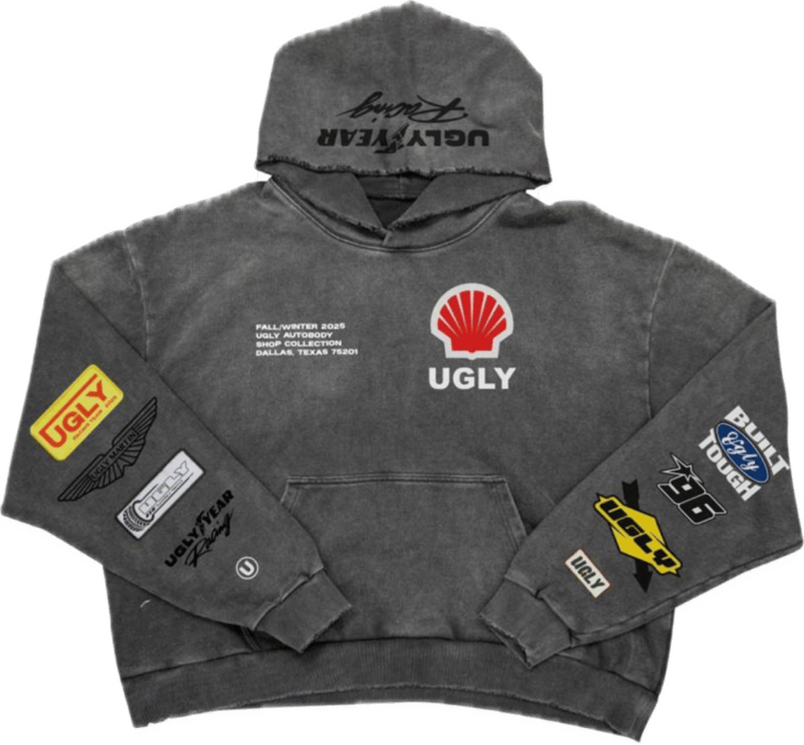 Image of UGLY RACING HOODIE (acid wash)