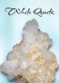 Image 1 of 325g White Quartz Crystal Cluster Mineral Specimen