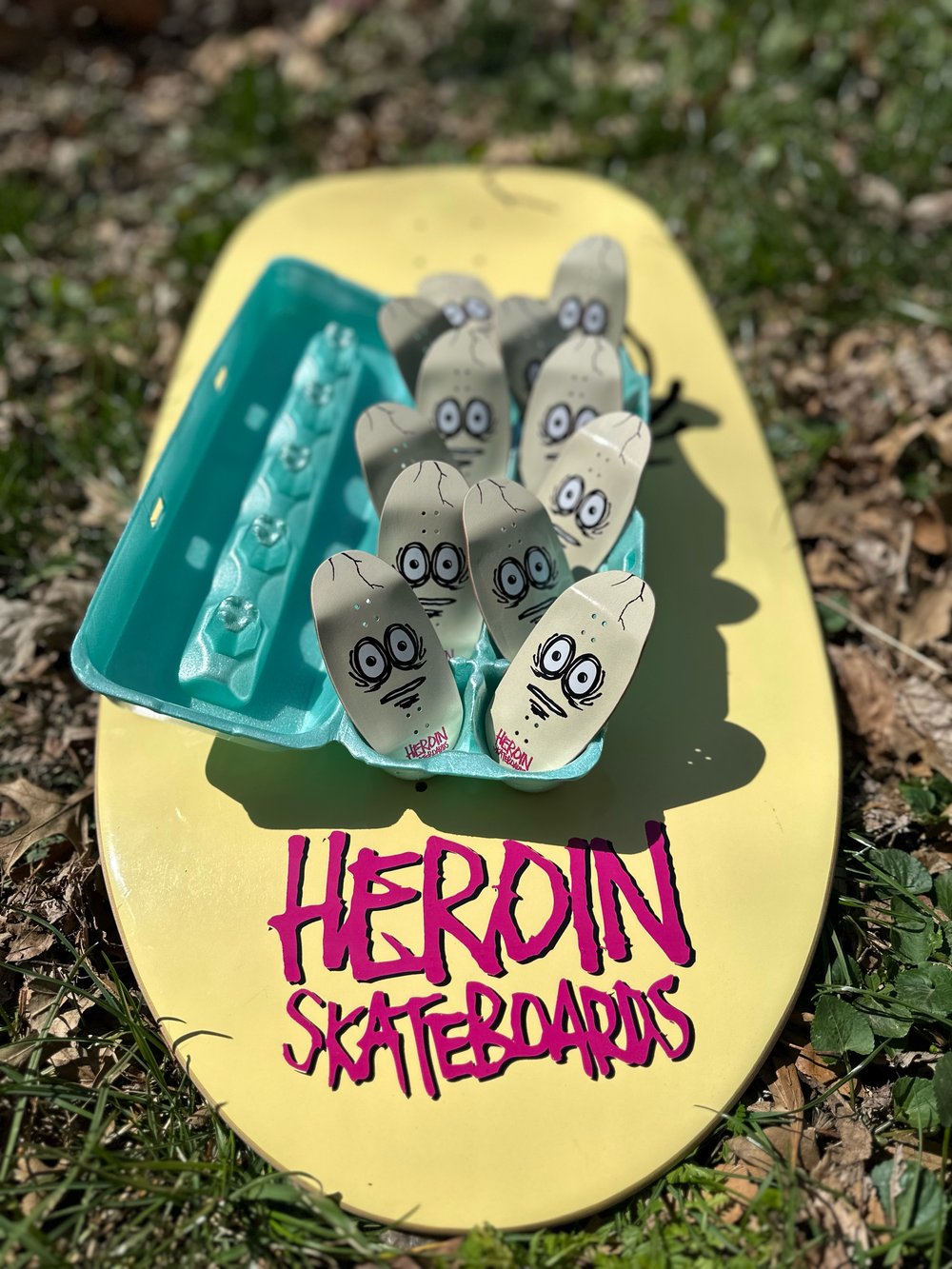 Heroin collab EggZilla fingerboard