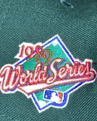 Image 3 of WORLD SERIES PATCH OAKLAND A’s CUSTOM FITTED 