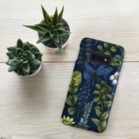 Image 5 of Art Nouveau Inspired Blue Boho Floral Tough case for Samsung®