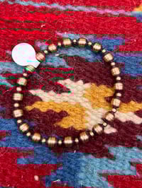 Image 1 of Oxidized Copper Stretch Bracelet 