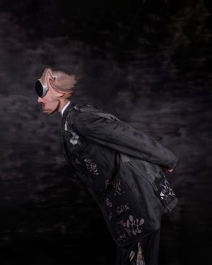 Image of MASSTAK - 41 Liquid Patchwork Blazer