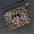 Black cat leopard purse Image 3