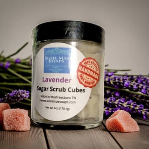 Image of Lavender Sugar Scrub Cubes