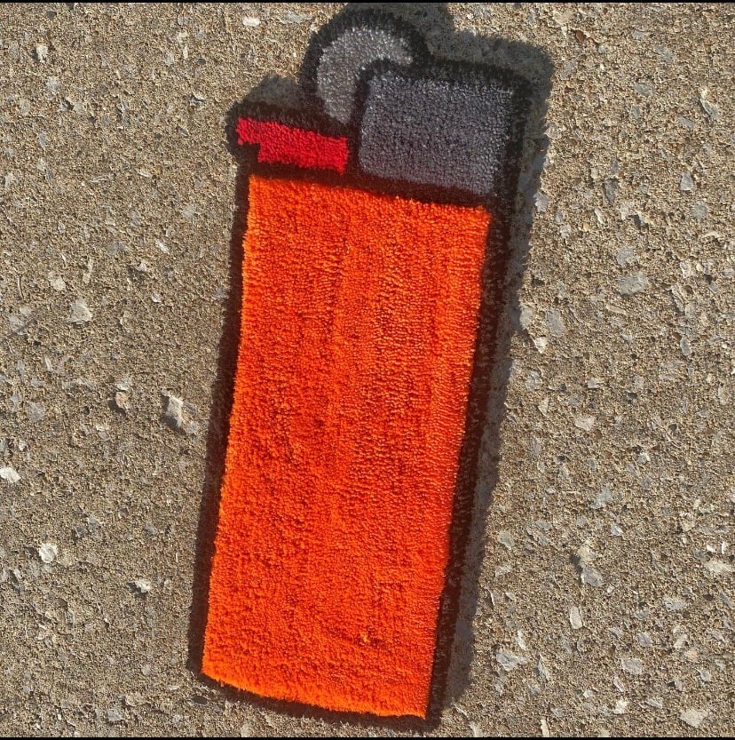 Image of Orange Lighter Rug