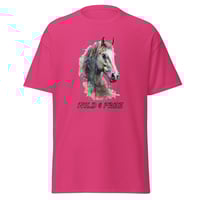 Image 2 of Unisex classic tee, Wild and Free Horse Equine Tee