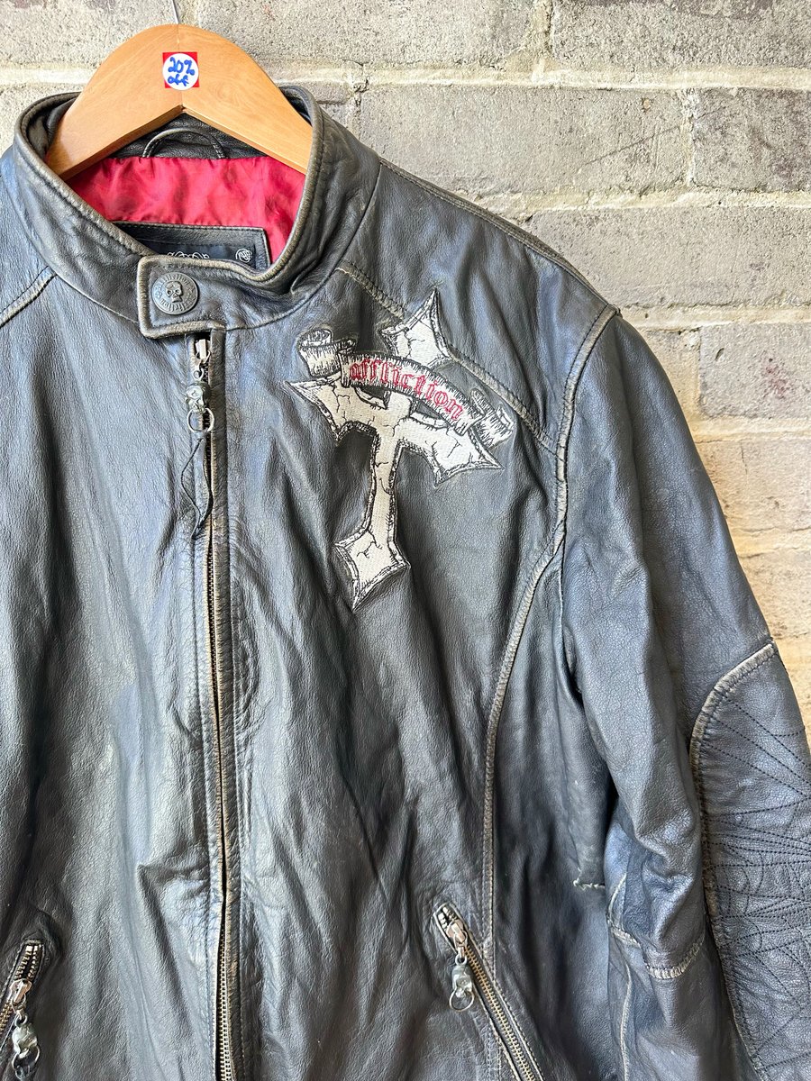 Image of Rare AFFLICTION Limited Edition Leather Jacket, SIZE: XL