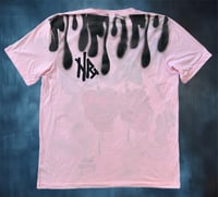 Image 2 of “HARDCORE CHERRIES” CUSTOM PAINTED T-SHIRT XL