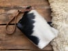 Cowhide Wristlet Clutch 