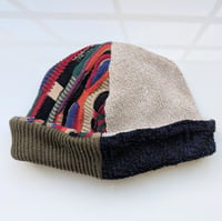 Image 2 of Upcycled Reversible Beanie Cotton Blend -42