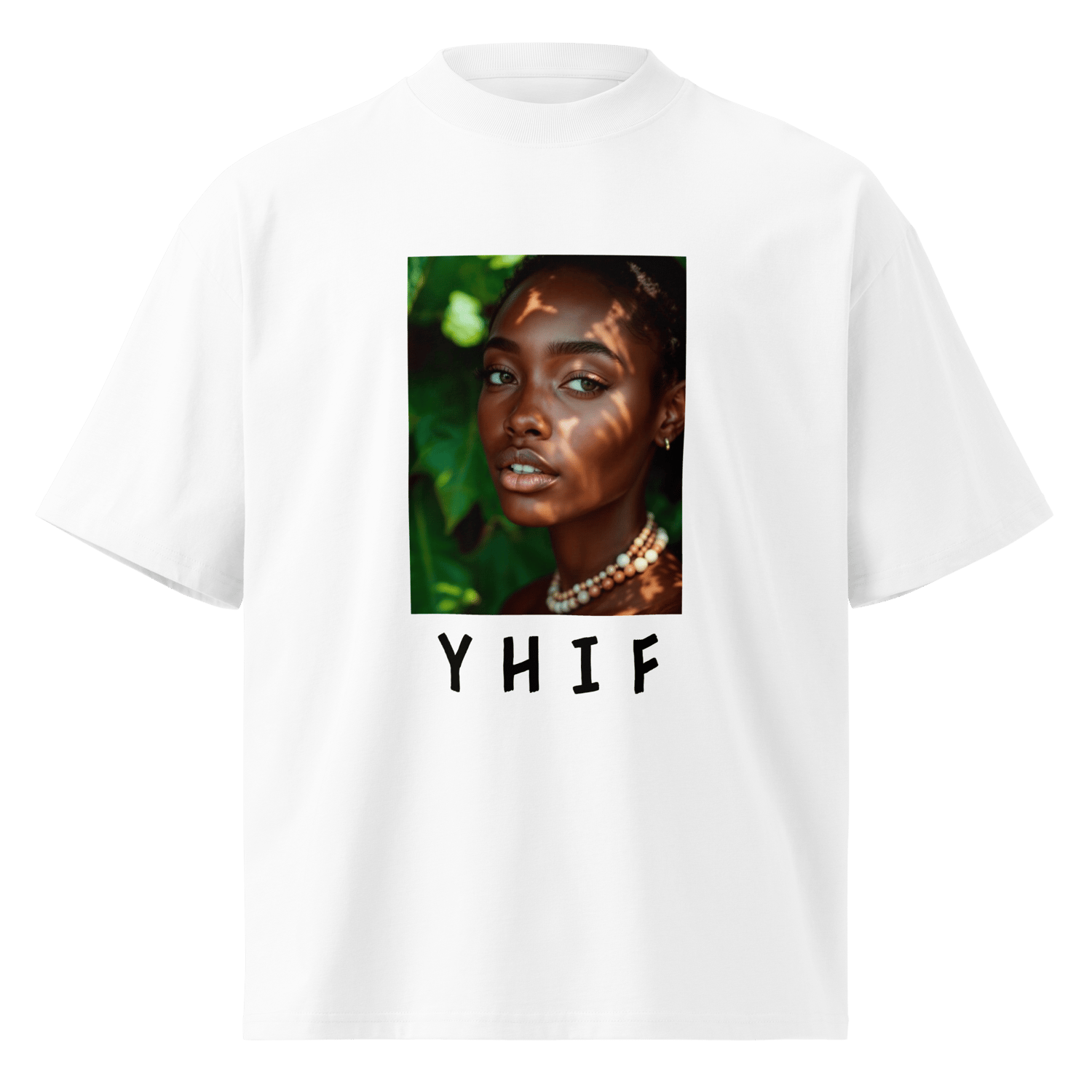 Image of Unisex organic oversized high neck t-shirt YHIF
