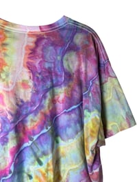 Image 8 of XXL Crop Tee in Bright Geode Ice Dye