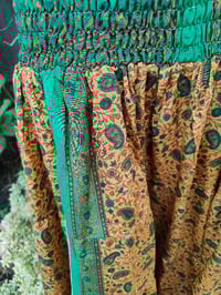 Image 3 of Zara Split Skirt- yellow and green