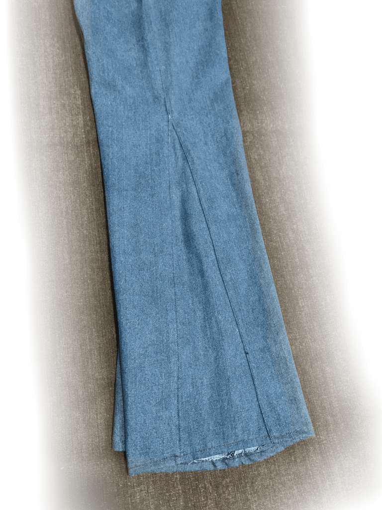 Image of Flared Leg Blue Denim Sample 