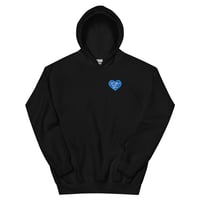 Image 1 of HOT GIRLS HAVE HEART HOODIE - BLUE