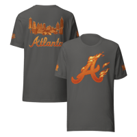 Image 2 of YBM Flaming ATL T-Shirt
