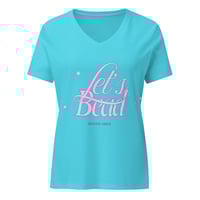 Image 7 of Let's Bead Women’s relaxed v-neck t-shirt