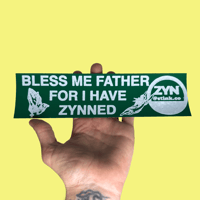 Forgive Me Father Bumper Sticker