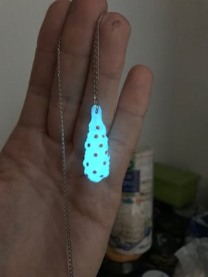 Glow in the Dark Frog Egg Pendant 