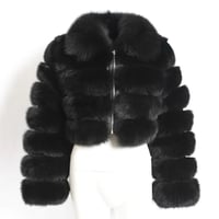 Image of Black fur jacket 