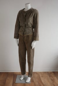 Image 1 of Suede Jacket & Pants Set