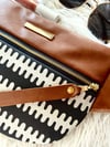 Black & gray crossbody 
