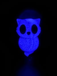 Image 2 of Ghost Kitty (clear/white with black glitter) GITD