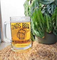 Image 3 of Dad's Beer Stein Glass