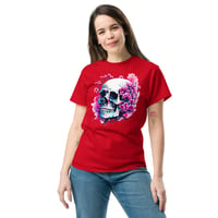 Image 6 of Watercolor skull 4 Unisex classic tee