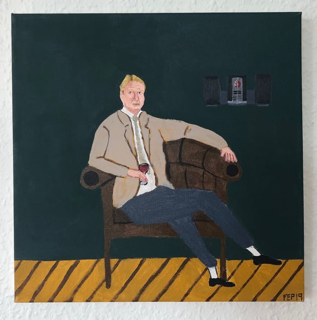 I.P. Nyder et glas vin (Rejseholdet)