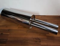 Image 3 of Single inlet/twin exit stainless muffler 