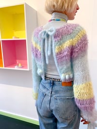 Image 2 of Sofie and Iris Dreamy Textured Cropped Mohair Cardigan