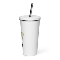 Image 4 of DIVINELY PROTECTED Insulated tumbler with a straw