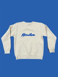 Image of Houston Crewneck (tan/blue)