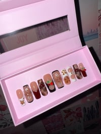 Africa Safari Cherry Press On Nails