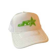 Image 1 of white and green