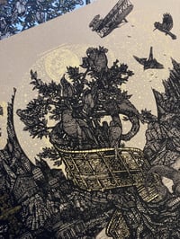 Image 2 of "La Conférence des Oiseaux" - Kraft 350gr- NOIR & OR-