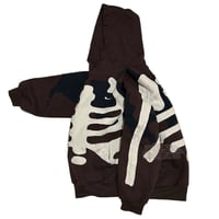 Image 4 of (XL)  Nike Hoodie Skeleton Series Brown “Jaaegger” 559
